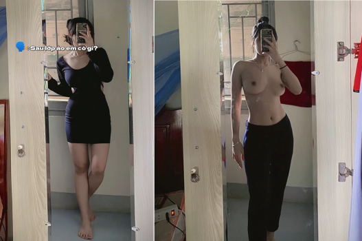 Clip sex em sinh viên năm 2 sở hữu vòng một quyến rũ