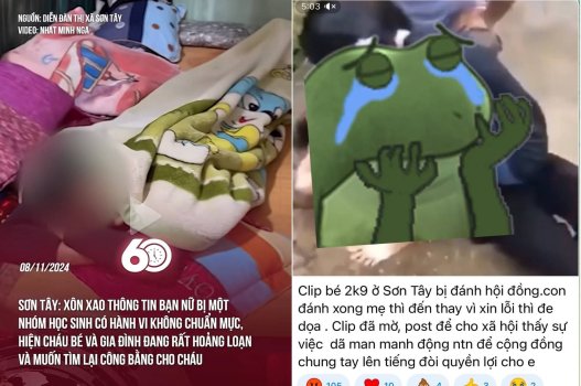 Video sex học sinh lớp 8 ở Sơn Tây bị cởi quần áo