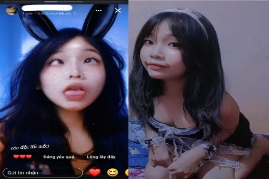 Cô sinh viên trong sáng mê trang điểm cho bạn trai kích thích