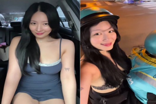 Kim Chi nhờ anh grab chở đến nơi có gái đẹp