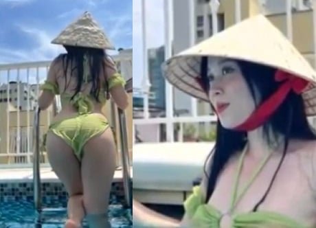 Cao Thanh Tuyền, ngôi sao sexy, thèm khát hành động khiến người ta phải kinh ngạc ngay tại bể bơi